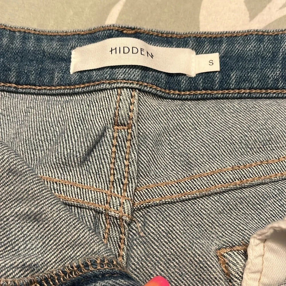 Soft denim cuffed jean shorts